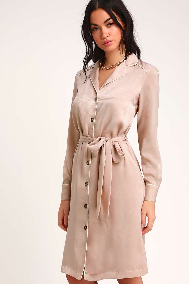 elise button up midi dress Elise Button Up Midi Dress