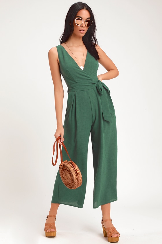 forest green jumpsuit