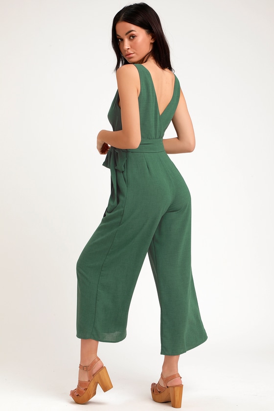 forest green jumpsuit
