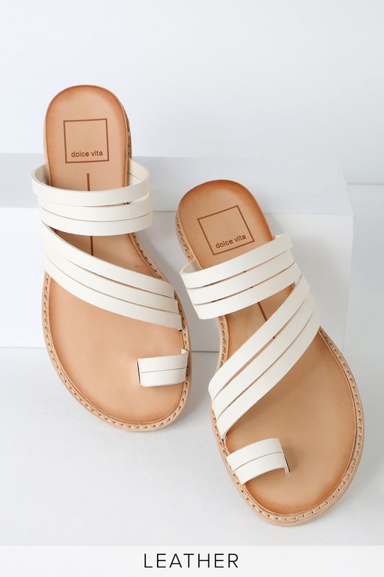 dolce vita white sandals