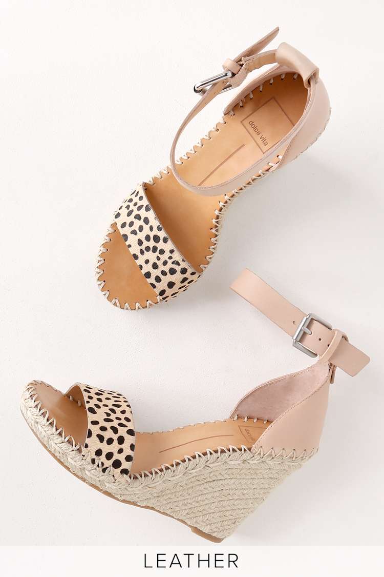 Dolce Vita Noor - Calf Hair Wedges - Espadrille Weges - Lulus display picture 1