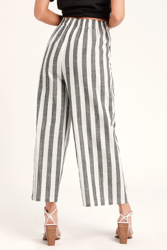 culottes striped pants