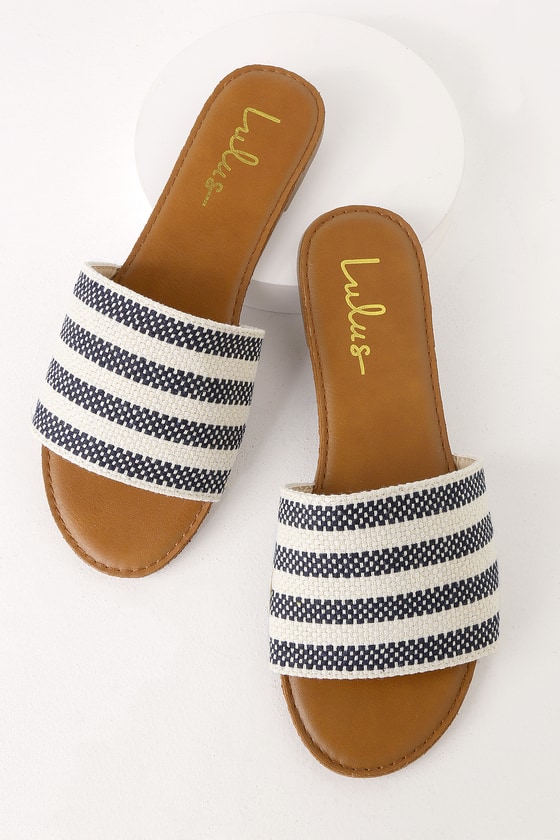 flat slide sandals