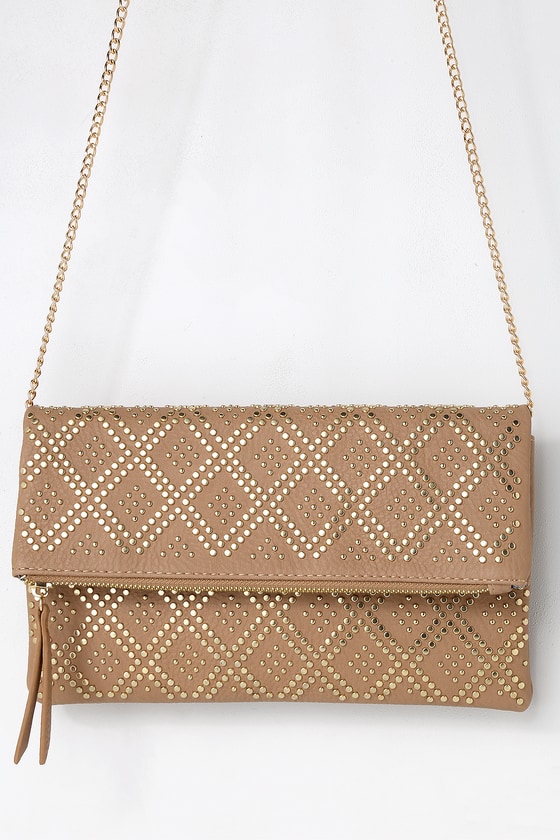 blush leather clutch