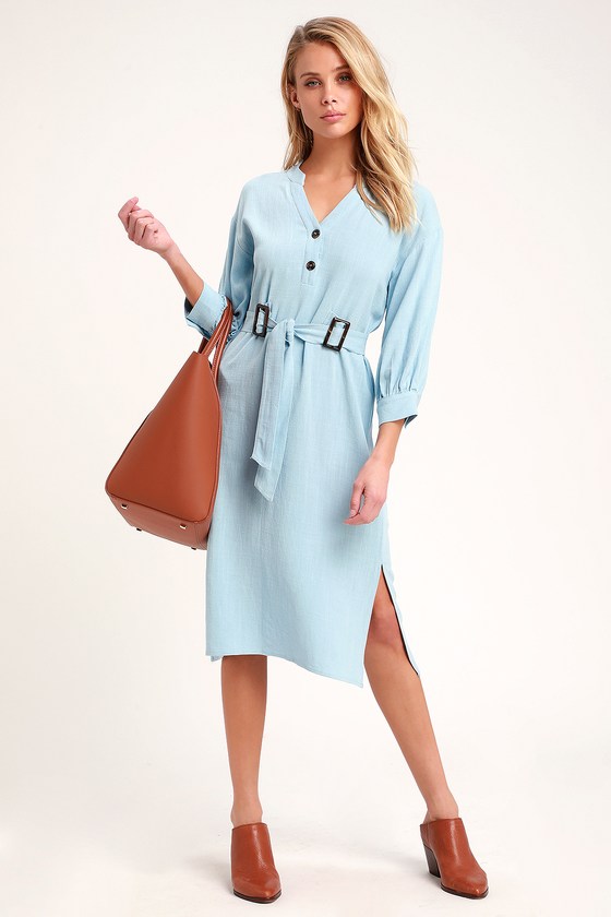lulus chic of perfection powder blue shift dress
