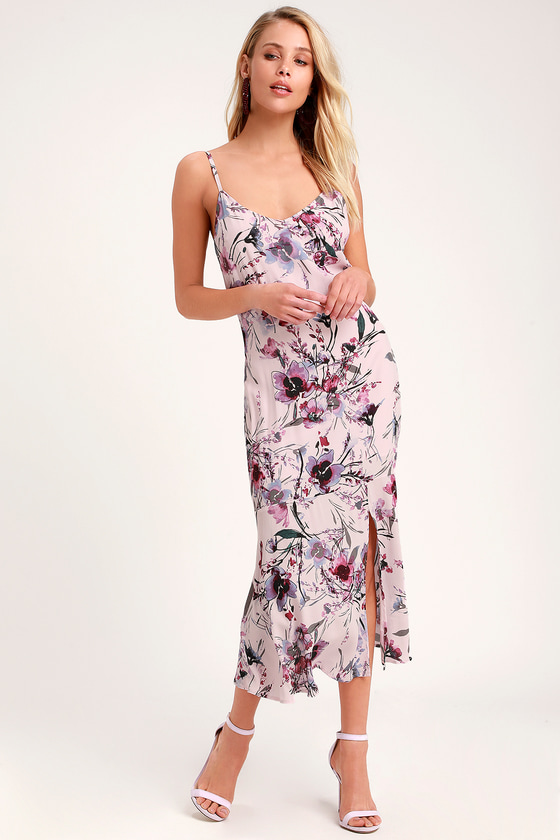 lulus purple floral dress
