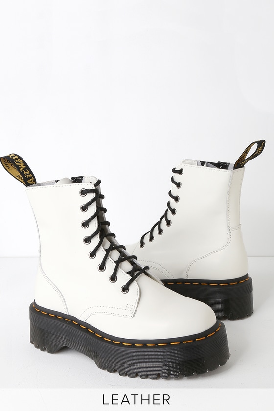 doc marten jadon boots white