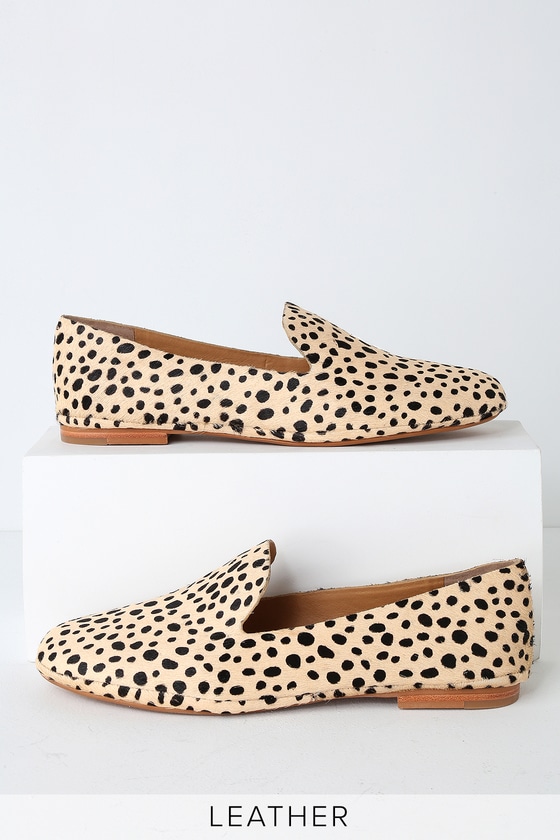 Dolce Vita Wynter - Leopard Calf Hair Flats - Loafers - Lulus