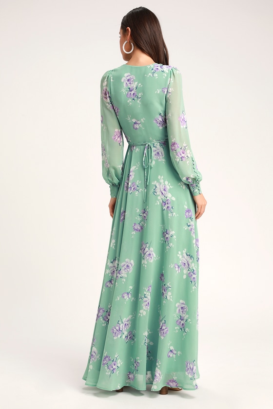 sage green floral dresses