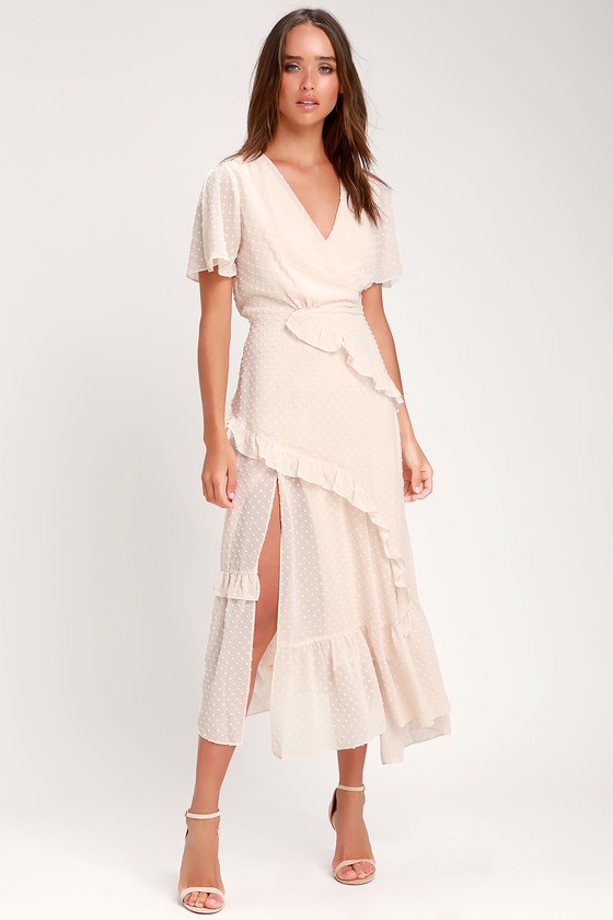 Cream Midi Dress