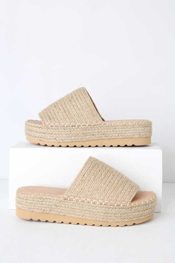 Coconuts by Matisse Del Mar - Natural Espadrilles - Tan Flatforms - Lulus