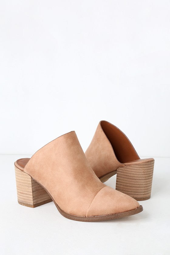 tisha block heel mule