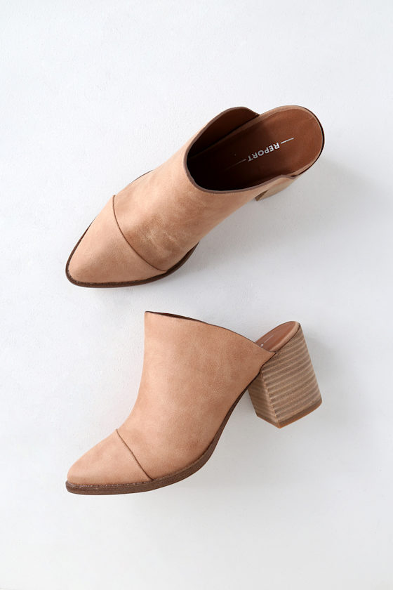 tisha block heel mule