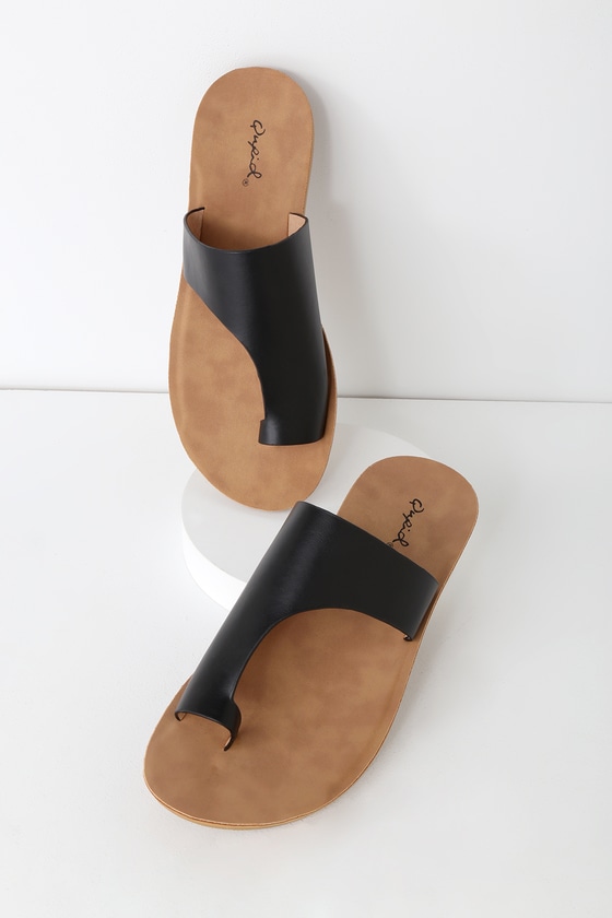 leather toe sandals