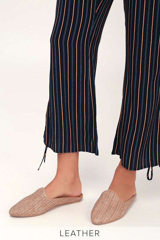 Grant Natural Raffia Woven Loafer Slides 1