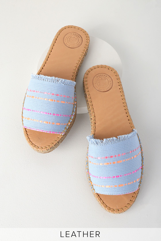 sky blue sandals