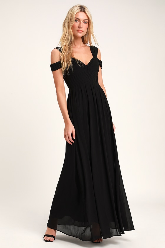 Lovely Black Dress - Maxi Dress - Black Bridesmaid Dress - Lulus