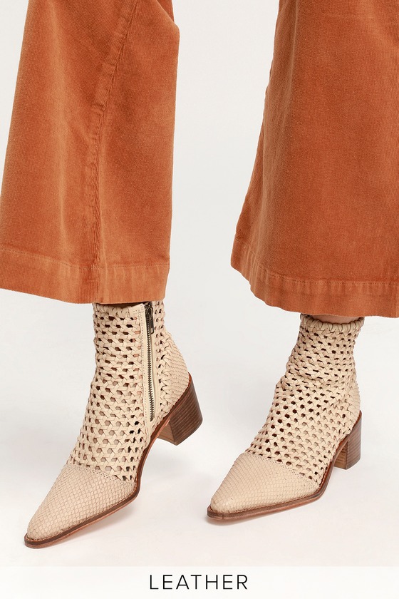 free people white booties