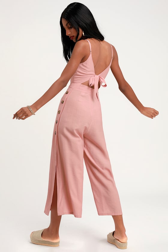 comma jumpsuit light rose