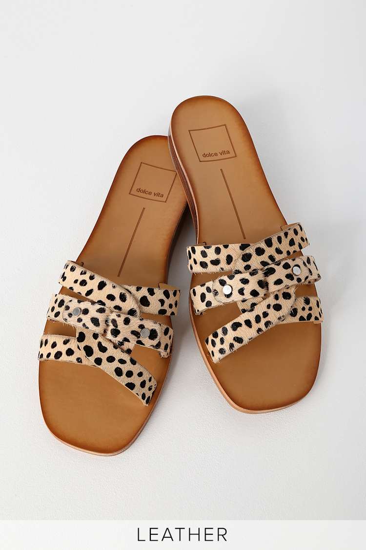 Dolce vita animal print sandals Clearance