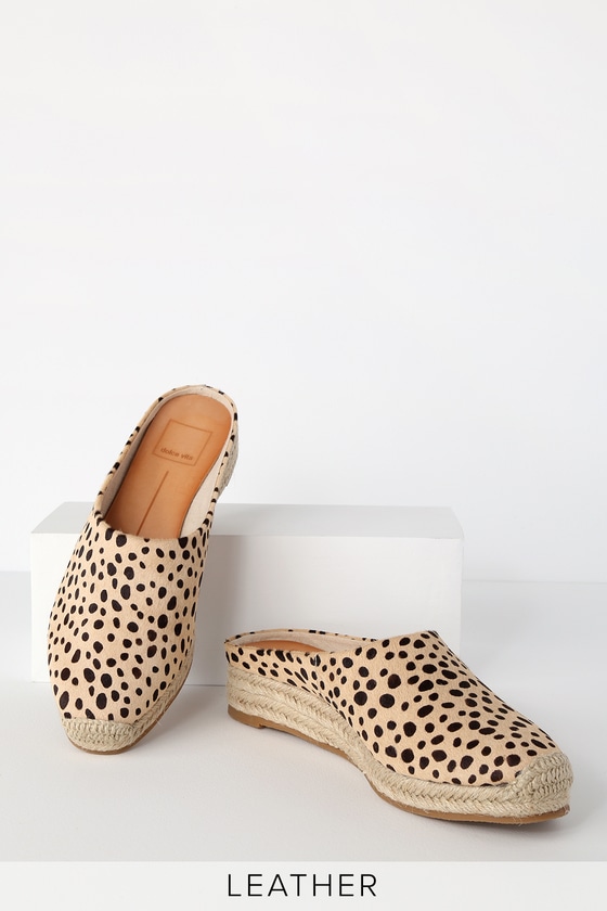 dolce vita leopard slide