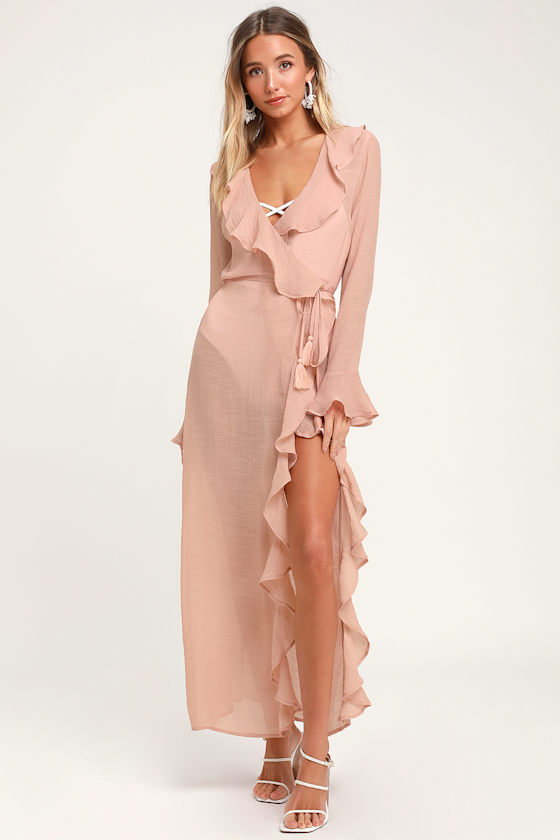 Sun-Kissed Sweets Blush Ruffled Swim Cover-Up 5