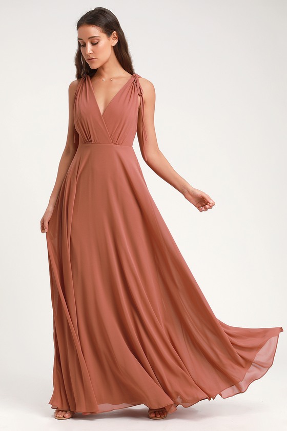 Lovely Rusty Rose Maxi Dress Backless Maxi Dress Rusty Lovely Rusty Rose Maxi Dress Backless Maxi Dress Rusty