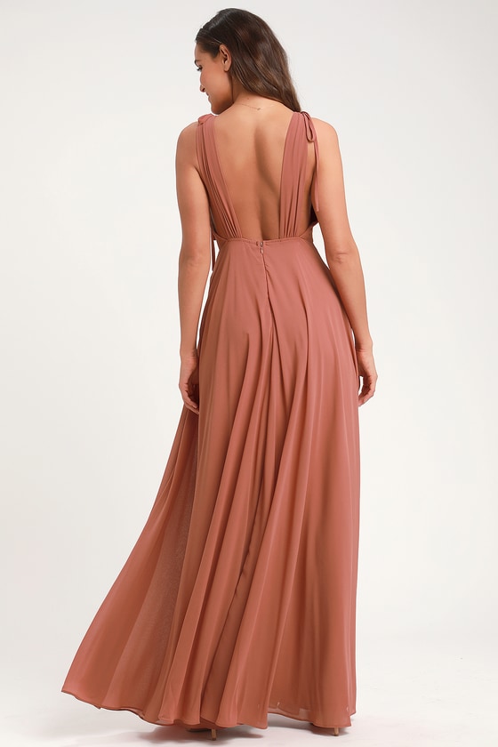 dance the night away dusty purple backless maxi dress