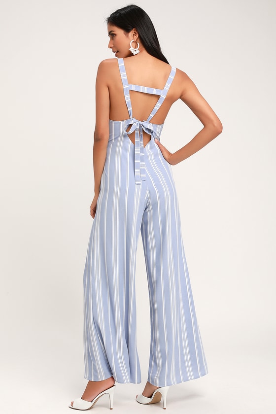 light blue jumpsuit