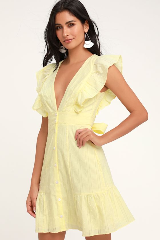 Leslie Mini Dress in Swiss Dot Teal Blockprint by ExVoto