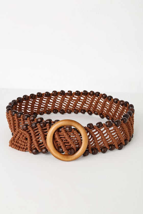 Chelsea Woven Brown Belt 2