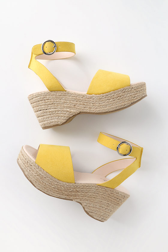 espadrille femme yellow