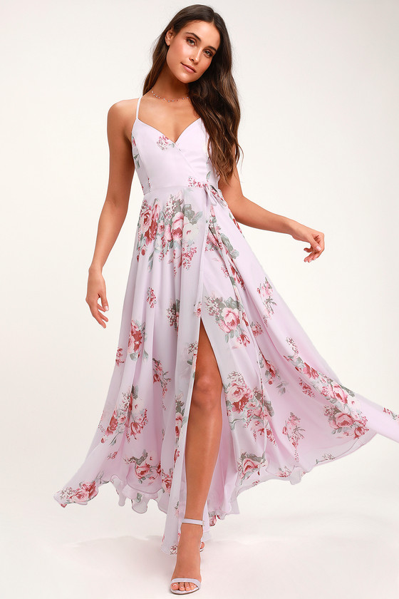 lavender floral dress