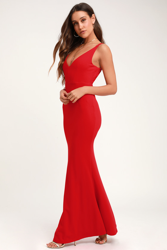 Sexy Red Maxi Dress - Sleeveless Maxi Dress - Mermaid Maxi - Lulus