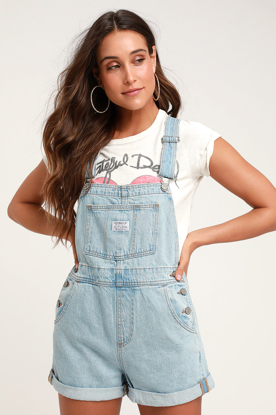 levis overall shorts