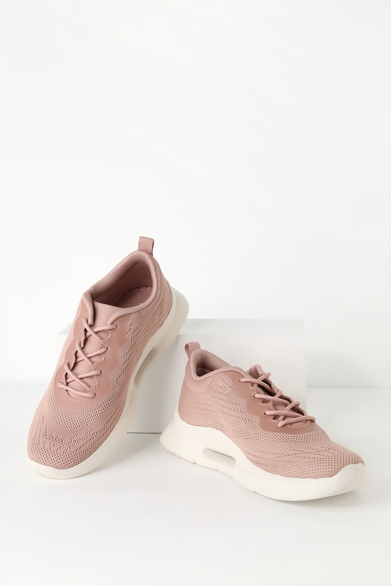mauve colored sneakers