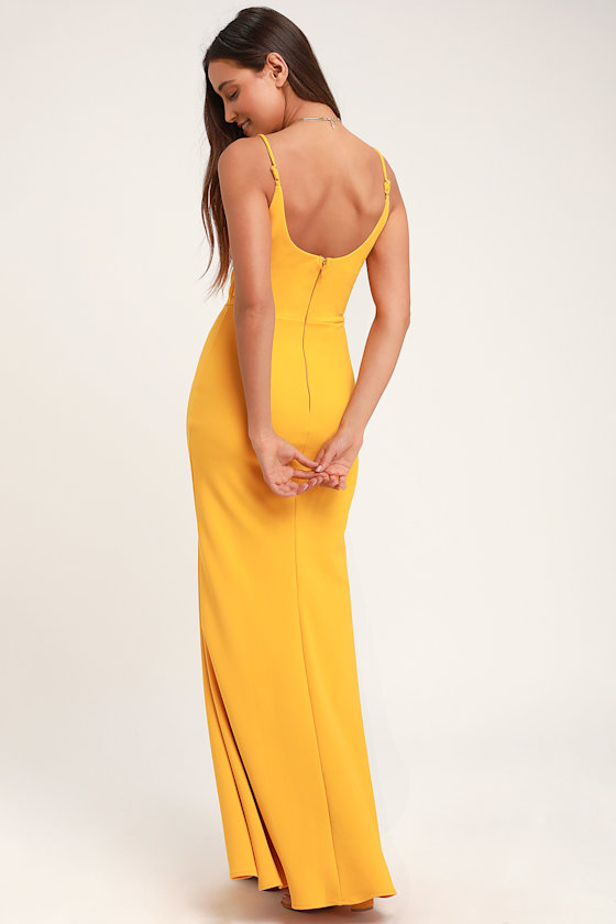 Infinite Glory Yellow Maxi Dress 4