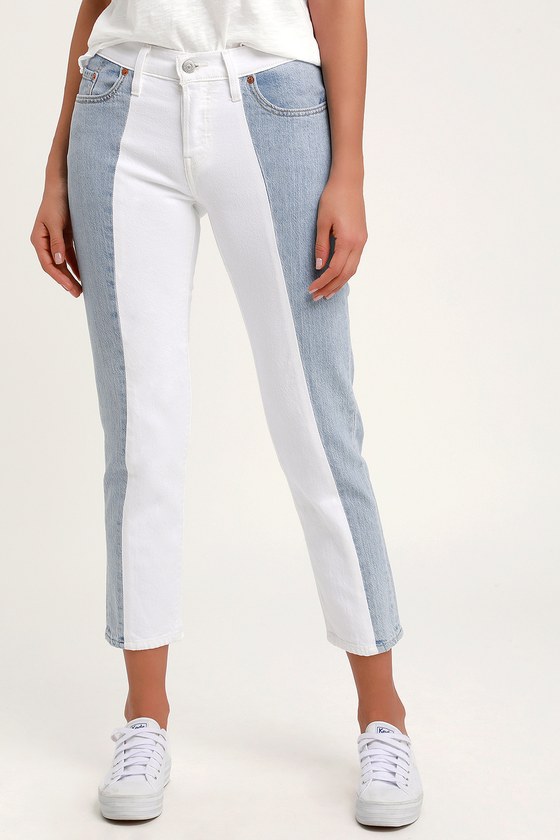 levi's 501 crop jean in light wash