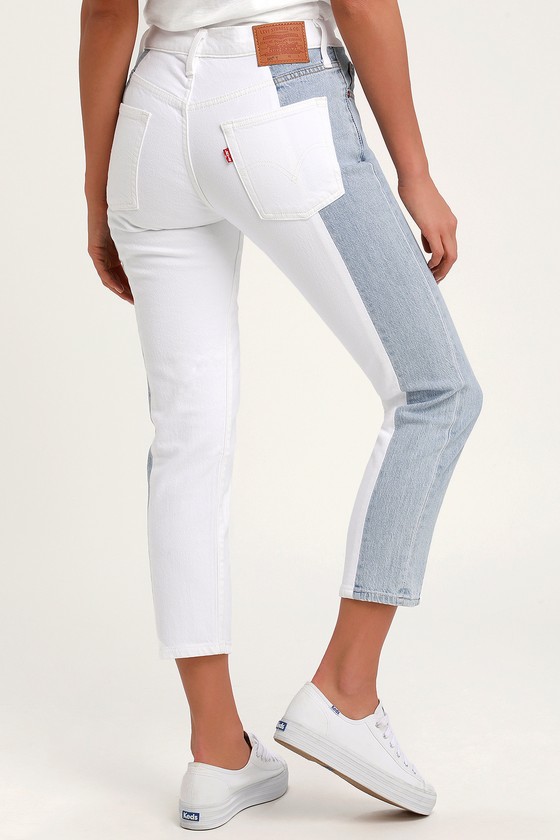 Levi's color shop block jeans