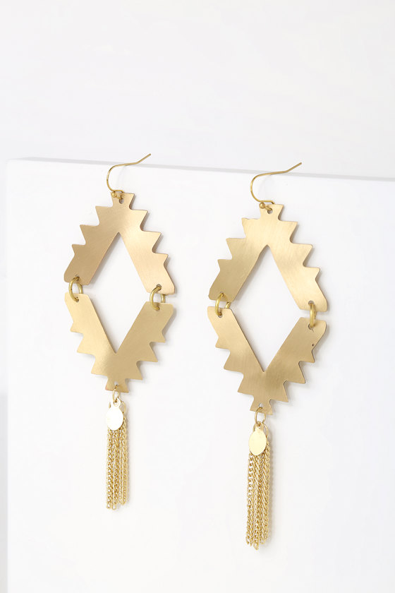 In the Daylight Brushed Gold Earrings 1