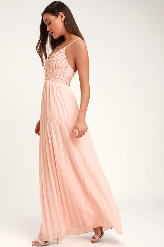 pink gala dress
