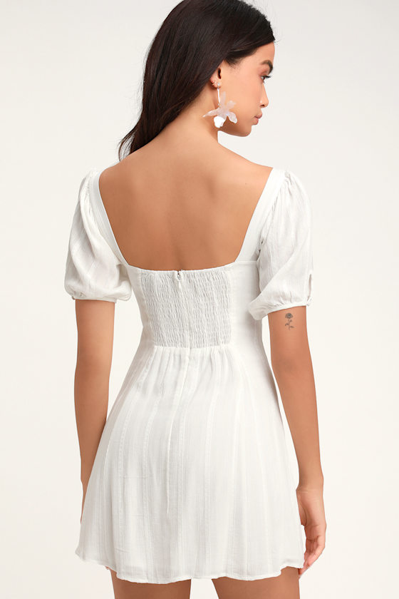 Madeline White Mini Dress 4