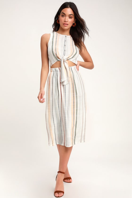 tie front summer dress