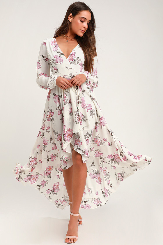 Chiffon Wrap Dress With Sleeves Best ...