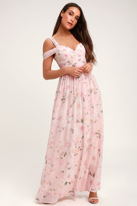 light pink maxi