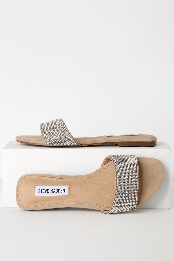 steve madden suede slides