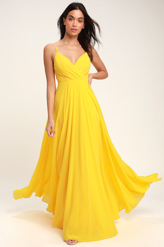 All About Love Yellow Maxi Dress 3