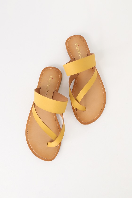 mustard sandals