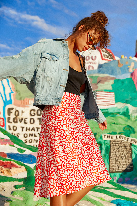 Chantell Light Wash Distressed Oversized Denim Jacket 5