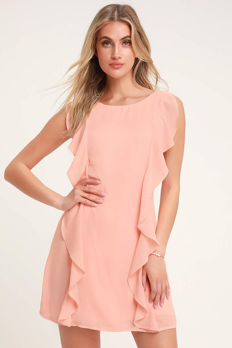 strapless open back dress MONACO MINI DRESS SOFT PINK